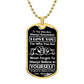 To My Grandson, From Grandpa Dog Tag