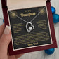 To My Daughter Necklace from Dad – Forever Love, Black & Gold Card