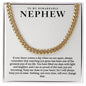To My Nephew Cuban Link Chain with Oezzo message card – photo 9
