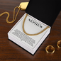 To My Nephew Cuban Link Chain with Oezzo message card – photo 11