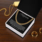 To My Stepson Cuban Link Chain with Oezzo message card – photo 11