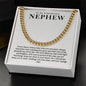 To My Nephew Cuban Link Chain with Oezzo message card – photo 12
