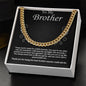 To My Brother Cuban Link Chain with Oezzo message card – photo 12