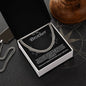 To My Brother Cuban Link Chain with Oezzo message card – photo 6