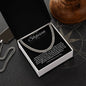 To My Stepson Cuban Link Chain with Oezzo message card – photo 6
