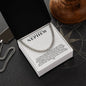 To My Nephew Cuban Link Chain with Oezzo message card – photo 6