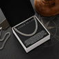 To My Father-in-Law Cuban Link Chain with Oezzo message card – photo 6