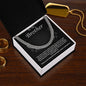 To My Brother Cuban Link Chain with Oezzo message card – photo 2