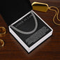 To My Father-in-Law Cuban Link Chain with Oezzo message card – photo 2