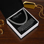 To My Stepson Cuban Link Chain with Oezzo message card – photo 2