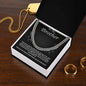 To My Brother Cuban Link Chain with Oezzo message card – photo 3