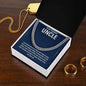 Uncle Cuban link necklace in gift box with To My Favorite Uncle card