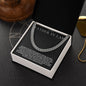 To My Father-in-Law Cuban Link Chain with Oezzo message card – photo 4