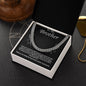 To My Brother Cuban Link Chain with Oezzo message card – photo 4