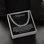 To My Stepson Cuban Link Chain with Oezzo message card – photo 7