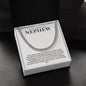 To My Nephew Cuban Link Chain with Oezzo message card – photo 7