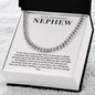 To My Nephew Cuban Link Chain with Oezzo message card – photo 8