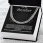 To My Brother Cuban Link Chain with Oezzo message card – photo 8