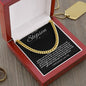 To My Stepson Cuban Link Chain with Oezzo message card – photo 14