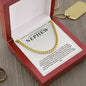 To My Nephew Cuban Link Chain with Oezzo message card – photo 14