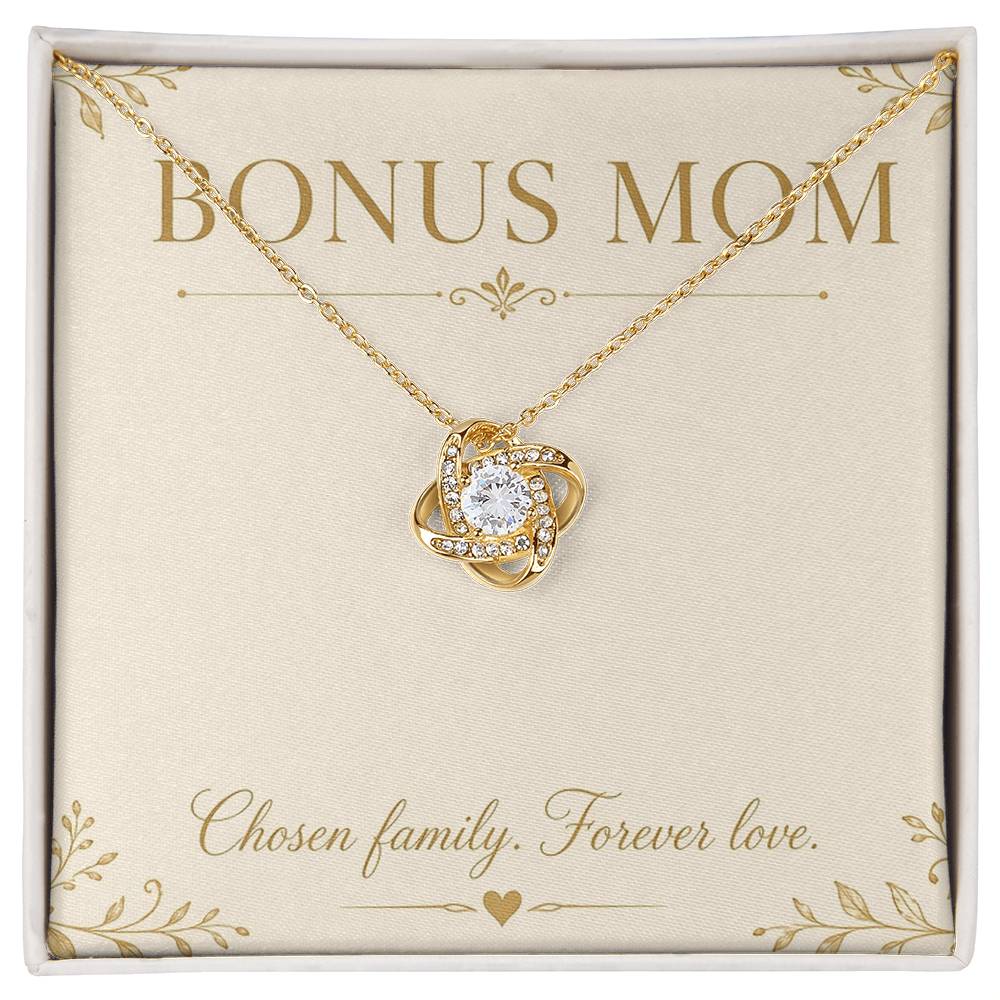 Bonus Mom Love Knot Necklace with Oezzo message card – photo 2