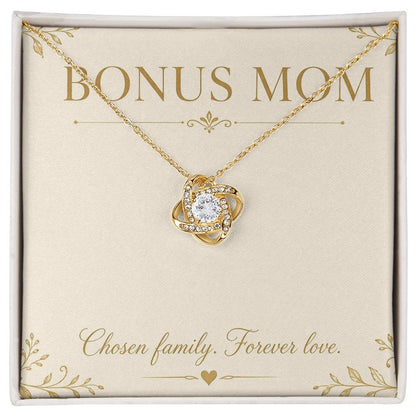 Bonus Mom Love Knot Necklace with Oezzo message card – photo 2