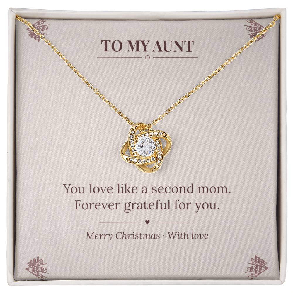 To My Aunt Love Knot Necklace v2