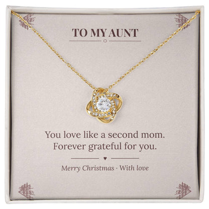 To My Aunt Love Knot Necklace v2