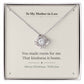 Mother-in-Law Love Knot Necklace with original Oezzo message card in gift box