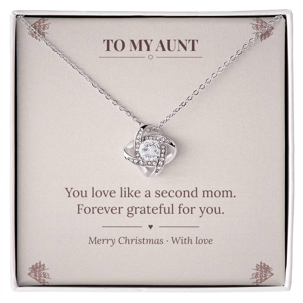 To My Aunt Love Knot Necklace v2