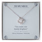 To My Niece Love Knot Necklace v2