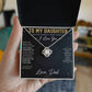 To My Daughter Love Knot Necklace with Oezzo message card – photo 3