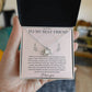 To My Best Friend Love Knot Necklace with Oezzo message card – photo 3