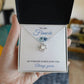 To My Fiancée Love Knot Necklace with Oezzo message card – photo 3