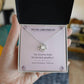 To My Girlfriend Love Knot Necklace with Oezzo message card – photo 3