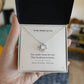 Mother-in-Law Love Knot Necklace with Oezzo message card – photo 3