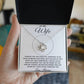 To My Wife Love Knot Necklace with Oezzo message card – photo 3