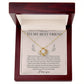 To My Best Friend Love Knot Necklace with Oezzo message card – photo 5