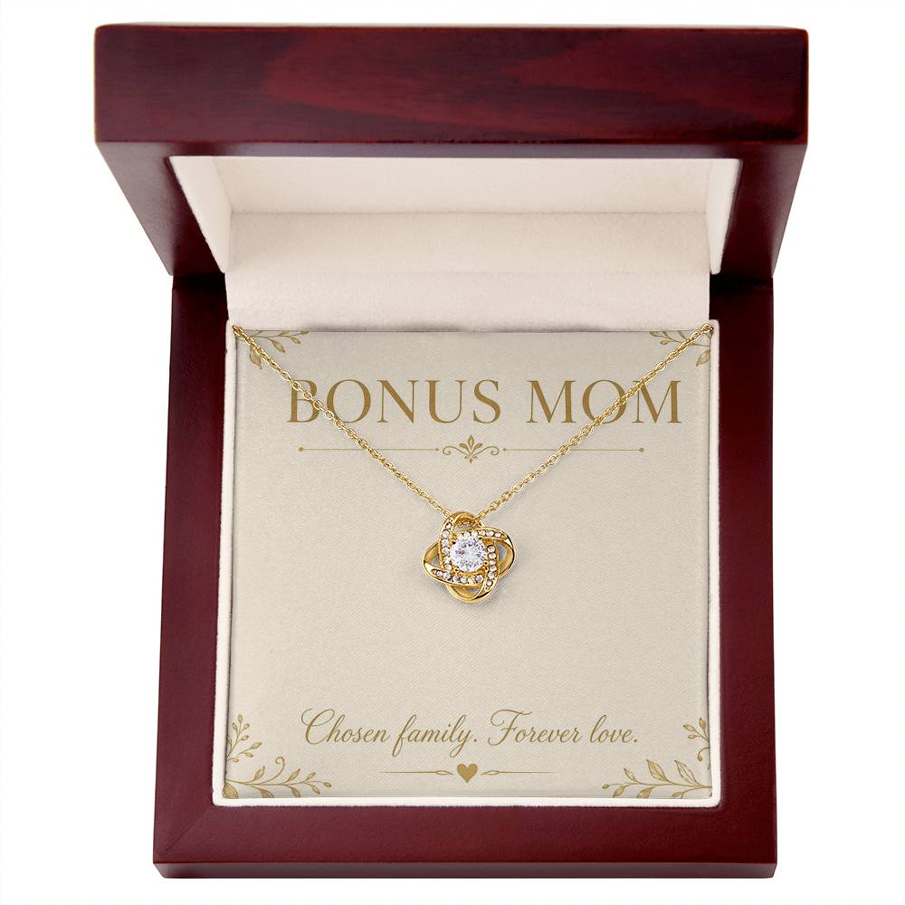 Bonus Mom Love Knot Necklace with Oezzo message card – photo 5
