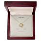 To My Sister Love Knot Necklace with Oezzo message card – photo 5