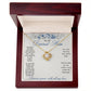 To My Mom Love Knot Necklace with Oezzo message card – photo 5