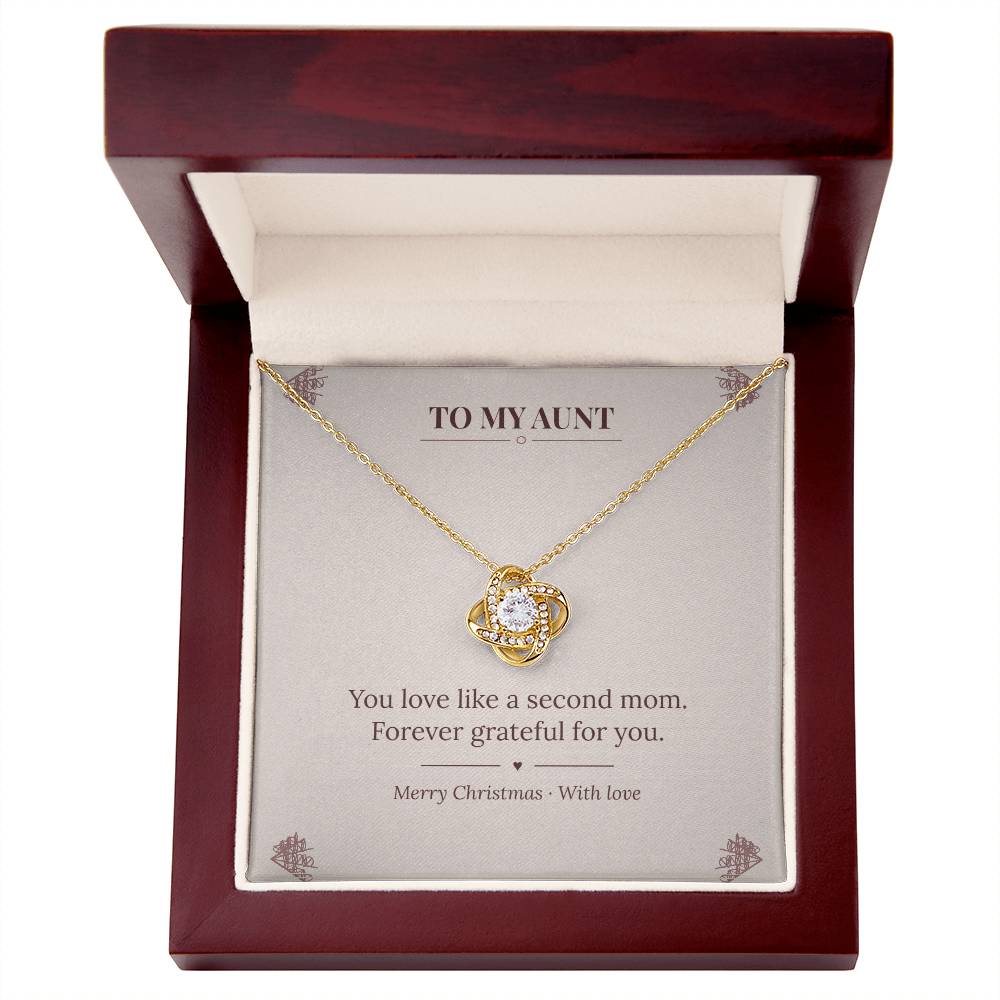 To My Aunt Love Knot Necklace v2