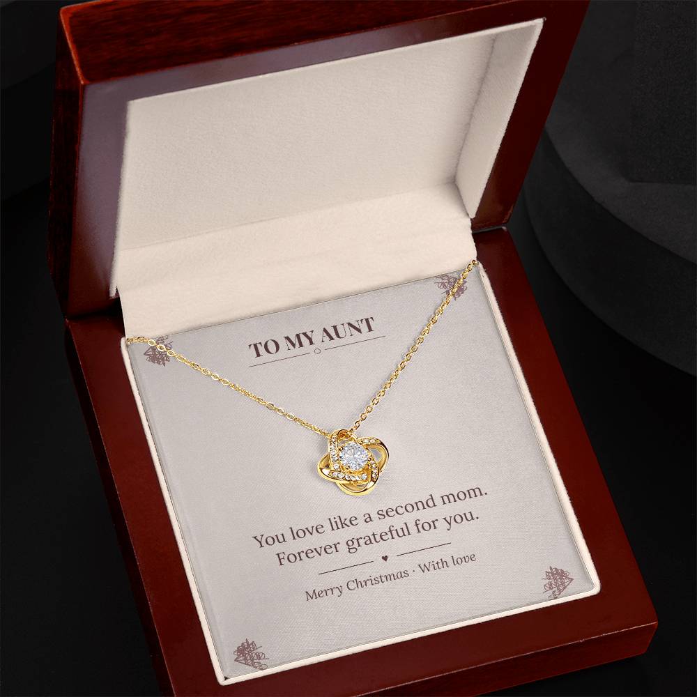 To My Aunt Love Knot Necklace v2