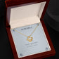To My Niece Love Knot Necklace with Oezzo message card – photo 6