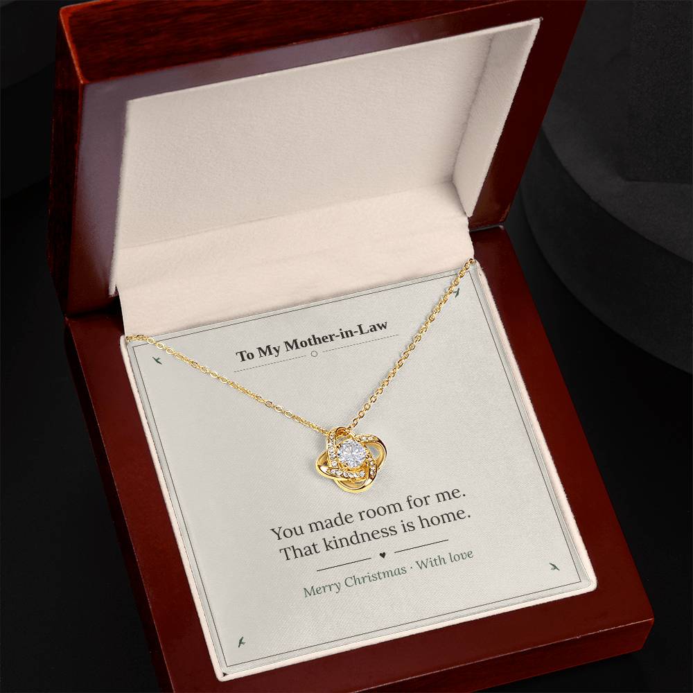 Mother-in-Law Love Knot Necklace with Oezzo message card – photo 6
