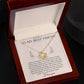 To My Best Friend Love Knot Necklace with Oezzo message card – photo 6