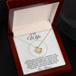 To My Wife Love Knot Necklace with Oezzo message card – photo 6