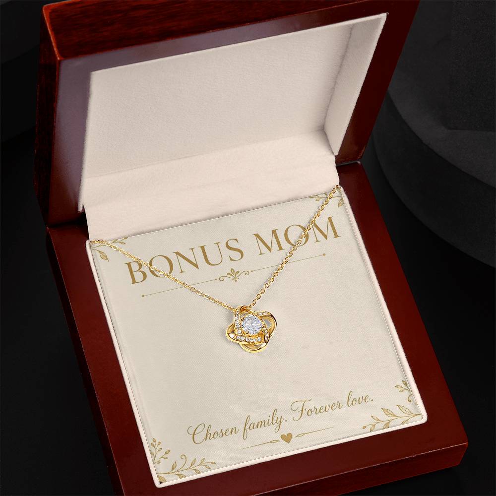 Bonus Mom Love Knot Necklace with Oezzo message card – photo 6