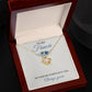 To My Fiancée Love Knot Necklace with Oezzo message card – photo 6