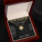 To My Daughter Love Knot Necklace with Oezzo message card – photo 6